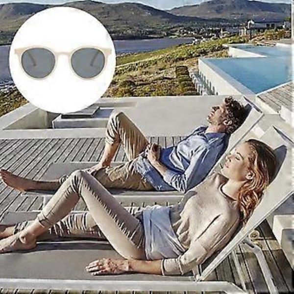 Runde solbriller UV-beskyttende grå linser Trendy stilfuldt design Unisex Retro solbriller til kvinder og mænd