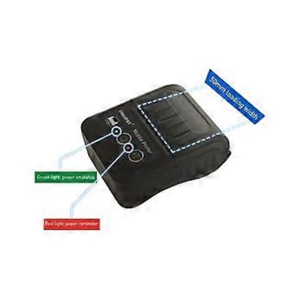 GOOJPRT Mini Portabel Bluetooth Termisk Kvittoskrivare Kompatibel med Flera System för POS-maskin
