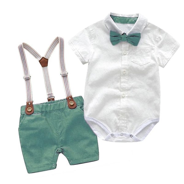 Summer- Gentleman Birthday Suits For Baby Green 12M
