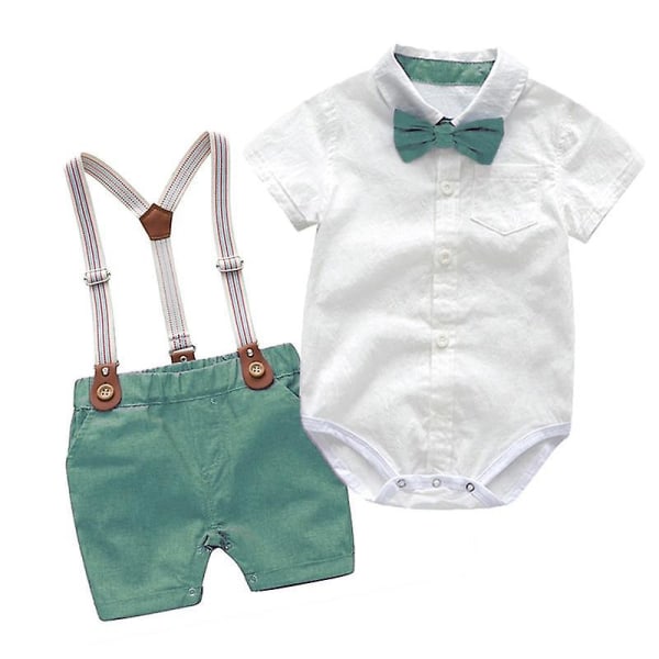 Summer- Gentleman Birthday Suits For Baby Green 6M