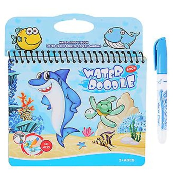 Children Repeatable Doodle Watercolor Painting Book With Pen Toy Set Kids Learning Early Education Drawing Toy Gift3ML  B