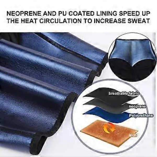 Body Shaper Shorts Yogabyxor Hög Midja Sömlösa Trosor Shapewear För Kvinnor Lårförminskande Multi-färg Valfritt (M Blå)