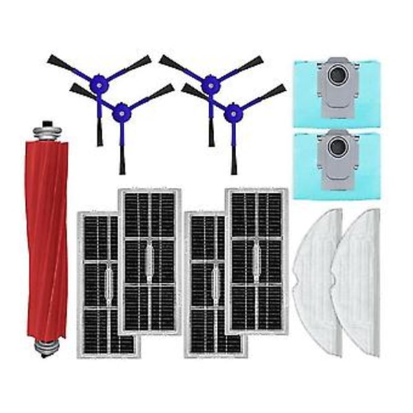 For S7 Maxv Ultra G10s Pro Hepa-filtre Hoved-/Sidebørste Mopp Støvpose Robotstøvsuger Reservedeler ( )