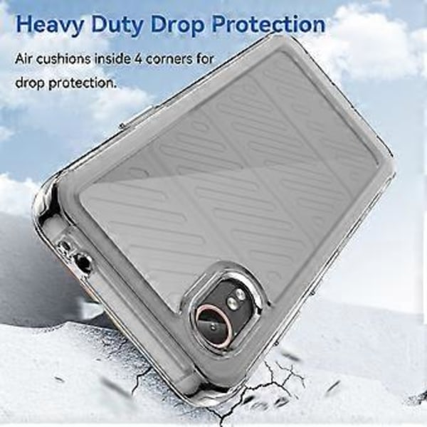 För Samsung Galaxy Xcover7 Mobilskal Anti-fall TPU + Akrylskydd (Transparent)