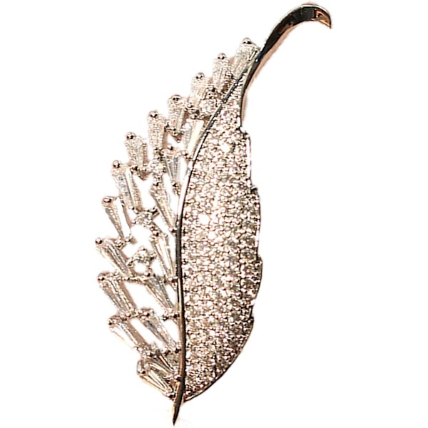 Broschenåle til kvinder Mode, Elegant blad Corsage Broscher Smykker til kvinder Mode Perle Kostume Broscher og nåle