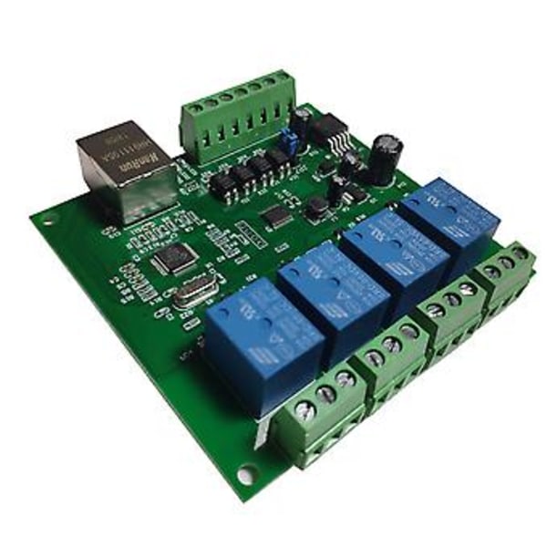 LAN Ethernet RJ45 /IP WEB Remote Control Board with 4 Channels Relay UDP W5500 Networking Controlle