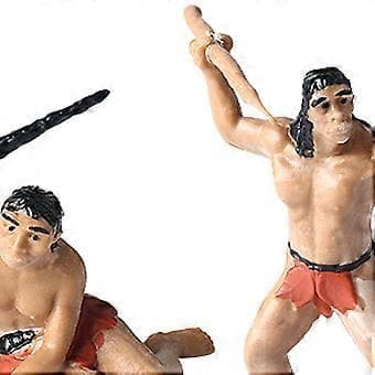 5x Mini Primitive Mand Model Mikro Landskab Karakter Figurer til Børn