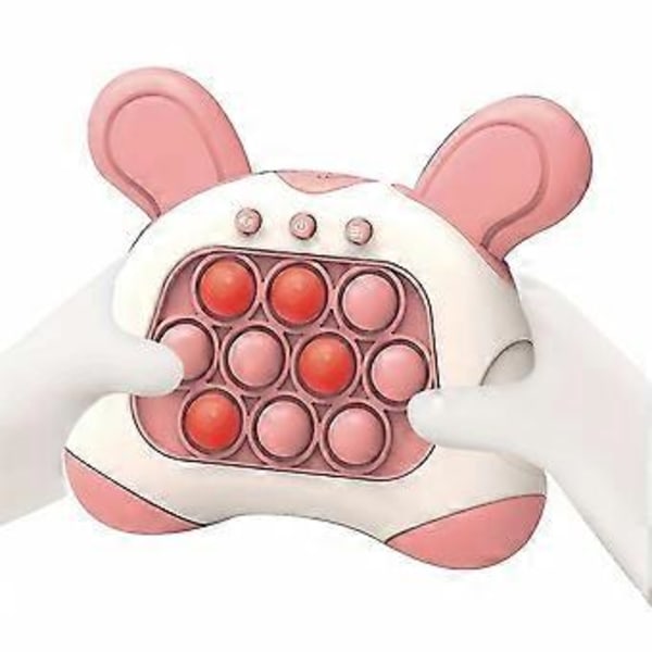 Tryck Bubblor Spelkonsol Press Spelmaskin Pop It Konsol Pusselspel Sensoriska Fidget Leksaker Stresslindrande Gåvor Flerfärgad Valfri (Rosa)