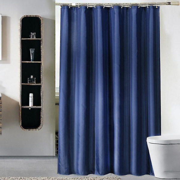 Soft Microfiber Fabric Shower Liner Or Curtain, Hotel Quality, Machine Washable, Water Repellent, Navy Blue A High Quality 120x180cm