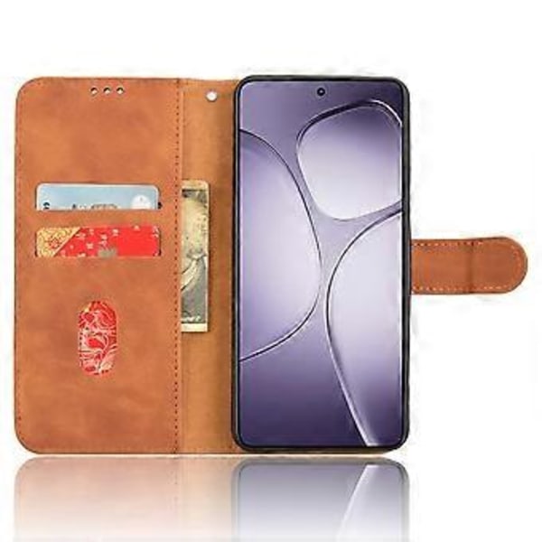 Til Xiaomi Redmi K70 Ultra Læder Etui Hud-Følelse Anti-Drop Wallet Flip Telefon Cover (Style E)