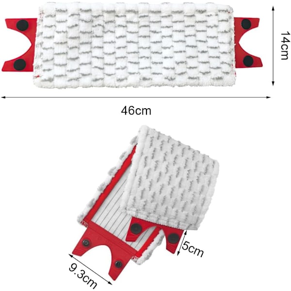 Mop Vileda Refill Sæt med 2 Lavette Vileda 2in1 Mop Mikrofiberstof til S