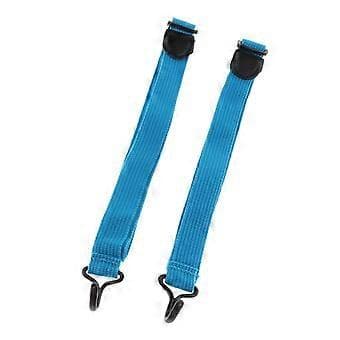 2 stk. justerbare nylon ukulele remme sæt til ukulele guitar tilbehør (blå)