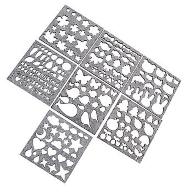 7 stk Filting Applikasjonsformer Ullfiltform DIY Håndverk Nålfilting Håndverksverktøy