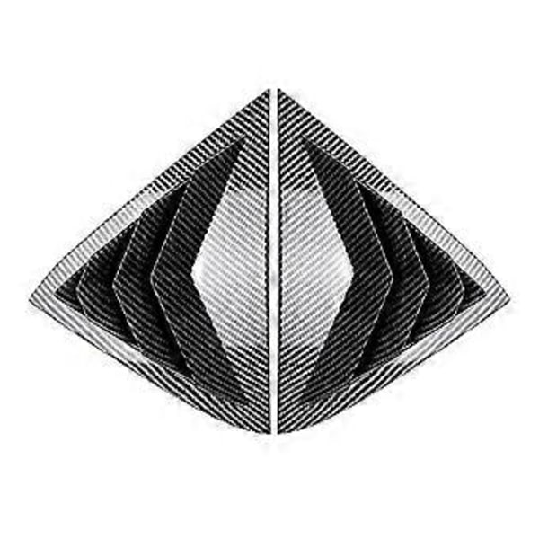Bil Bakre Fönster Jalusi Persienner Skydd Trim för Fiesta MK7 7.5 2008-2017 Biltillbehör Kolfiber
