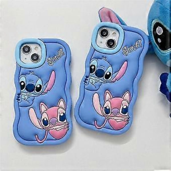 Lilo Stitch Silikoni Suojakotelo iPhone 6/7/8/SE/XR/11/12/13/15 Puhelimille (13)