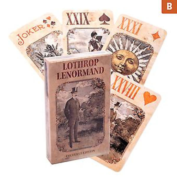 Vanha Arabian Lenormand Oracle -korttipakka ennustamiseen ja tarot-arvontaan (Neil Reynolds)