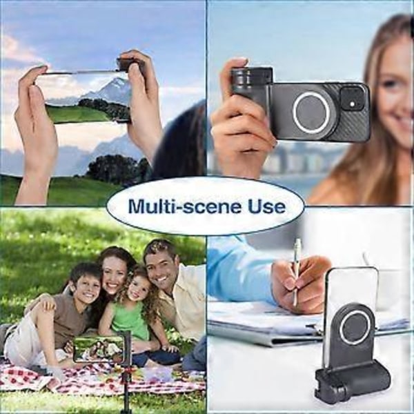 Smartphone Grepp Handhållet Selfie Booster Magnetiskt Handgrepp Bluetooth Fjärrkontroll Handtag