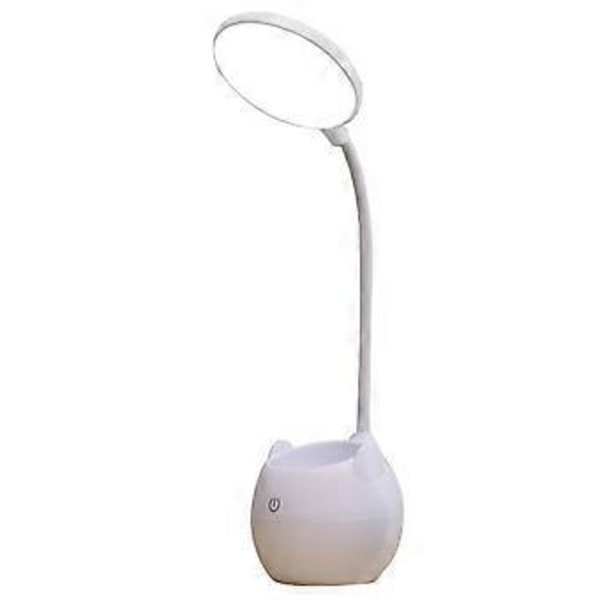 Multifunksjonell skrivebordslampe for arbeid og studier, øyevennlige LED-perler 360° justerbar arm, 3 fargemoduser lysstyrke minnefunksjon, egnet for kontor