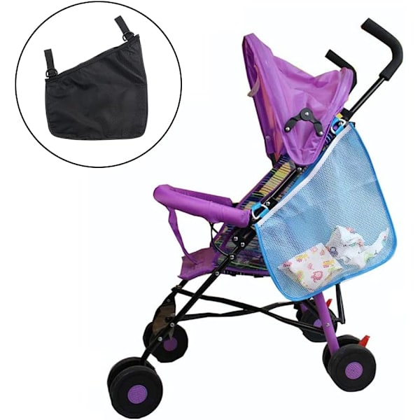 Sort Universal Multifunktion Buggy Netpose Baby Klapvogn Side Ha