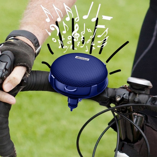 Wireless Series Cykling Bluetooth högtalare Bärbar utomhus 7-nivå vattentät subwoofer med långvarig räckvidd och snabb anslutning Blue