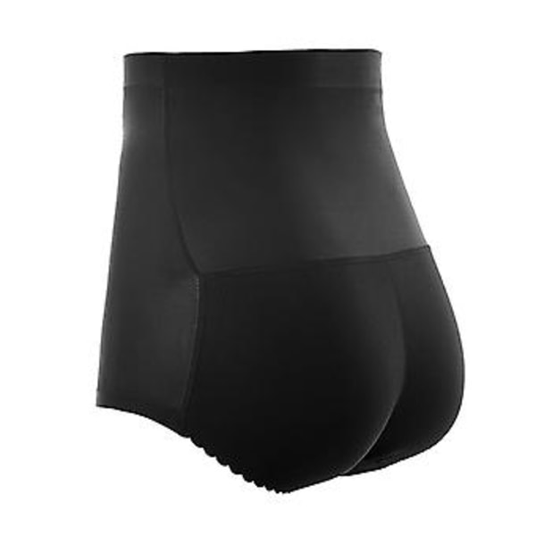 Seamless Hip Padded Panties Breathable Ass Lifter Padded Panties Hip Enhancer For Women New(M Black High Waist)