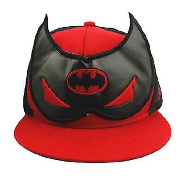 Lasten Batman DC Super Sankari Baseball-lippis Säädettävä Kesä Hip Hop Hat Pojalle Tytölle (Punainen Musta)