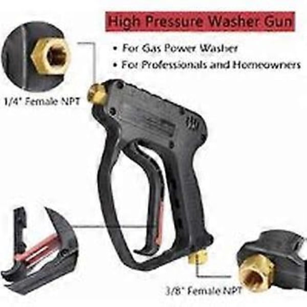 Trycksättningsmunstycke med 5 vattenmunstycken för tvätt (M22 3.0 TIP-slangkoppling) 4350 PSI kraftstav