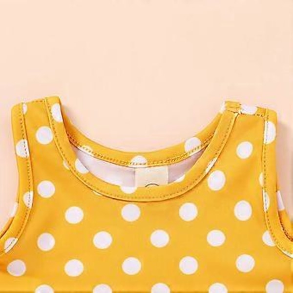 KATEA Toddler Baby Flicka Sommar Badkläder Ärmlös Randig Badkläder Tvådelad Dräkt Strand Bikini