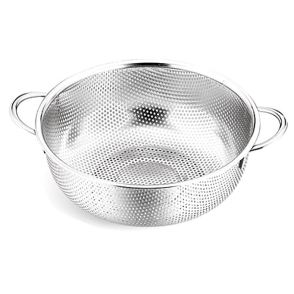 Large Size Micro-Perforated Colander with Stainless Steel Handle