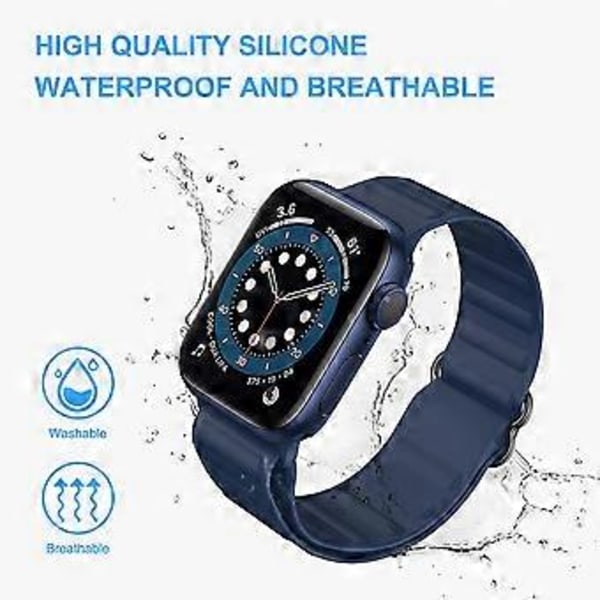 3-pakkauksen rannekkeet yhteensopivat Apple Watch 38mm 40mm 41mm 42mm 44mm 45mm:n kanssa, säädettävät venyvät vaihtohihnaremmirannekkeet yhteensopivat iWatchin kanssa