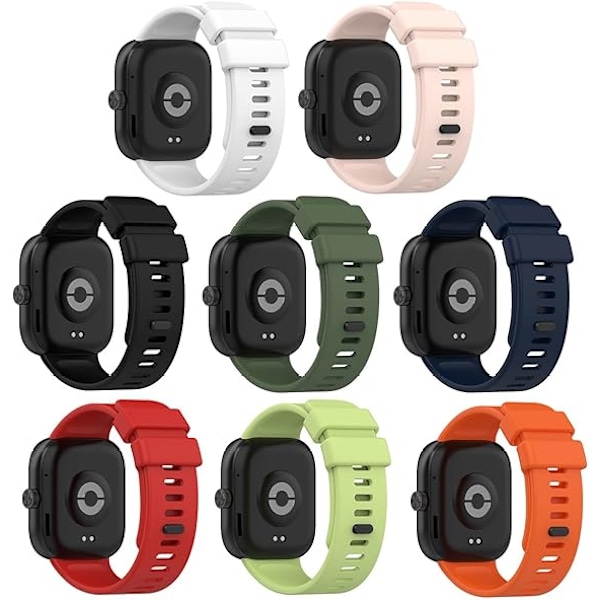 8 kpl Yhteensopiva Xiaomi Mi Band 8 Pro -rannekkeen kanssa - Silikoninen Vaihto Fitness -ranneke ja Kellohihnojen Urheiluranneke Redmi Watch 4:lle