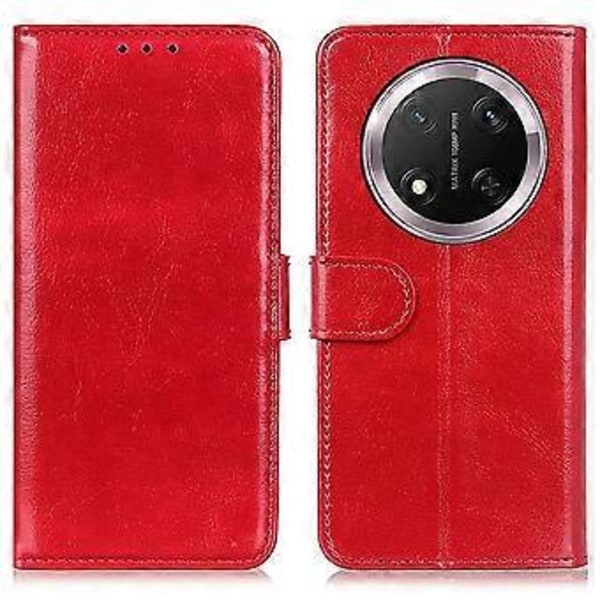För Honor X9c 5G Fodral Crazy Horse Textur PU Läder Telefonställ Skydd (Stil B)