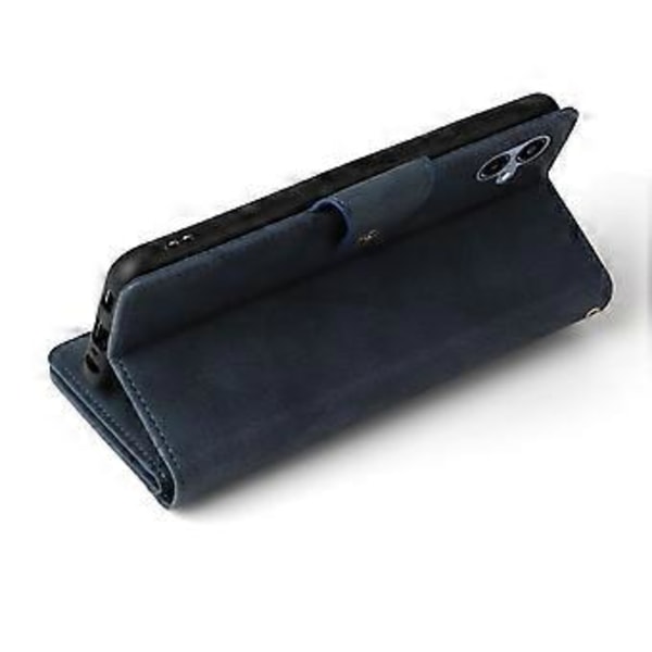 Til Samsung Galaxy A06 Etui Lynlås Pung Læder Stand Telefon Cover Nittedekoration (Stil B)