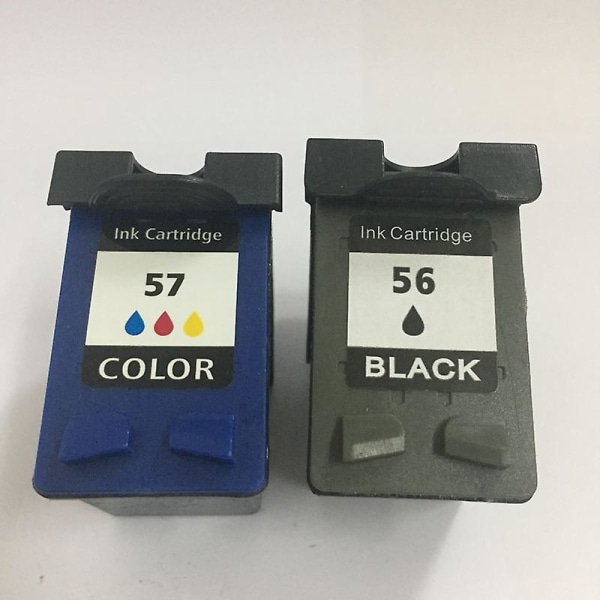 Compatible Ink Cartridges For Hp 56 57 Replacement For Hp56xl 57 Psc 1315 1350 2110 2175 2210 2410m 450 5150 5550 5650