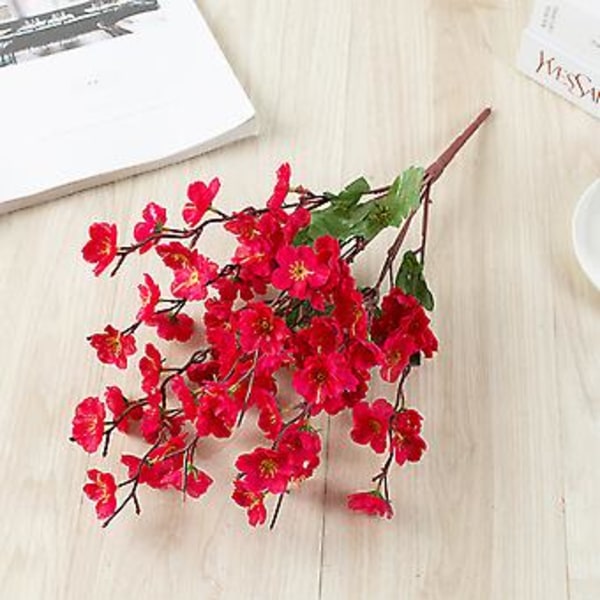 Kunstig Blomst Kirsebær Vår Plommeblomst Pære Grein Silke Blomst Hjem Bryllup Dekor ( )