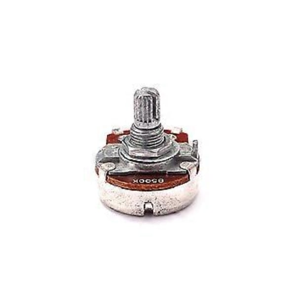 B500k Lang Riflet Split Aksel Guitar Potentiometre 15mm Aksel Volumen- og Tonekontroller