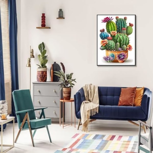 Blommor Diamantmålningssatser för vuxna, Diamantkonstsatser för vuxna nybörjare, 5D DIY Full Drill Diamond Rhi