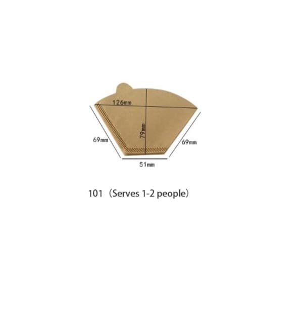 100 kaffefiltre, U-formede drypkaffefiltre, drypkaffefil