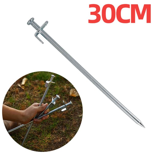3x Stålteltplugger - Lange og robuste plugger for camping og utendørs