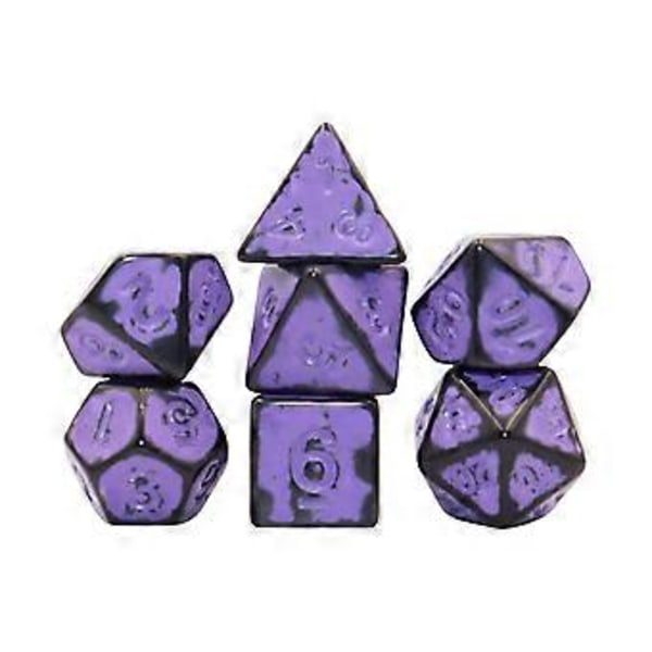 7x Monitahokasnoppasarja Juhlapalvelukset Juhlapelinopat D4~D20 Kortille (Amarantti)