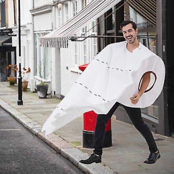 Toalettpappersrulle Halloween-kostym för vuxna, rolig cosplay-outfit för män och kvinnor ( )