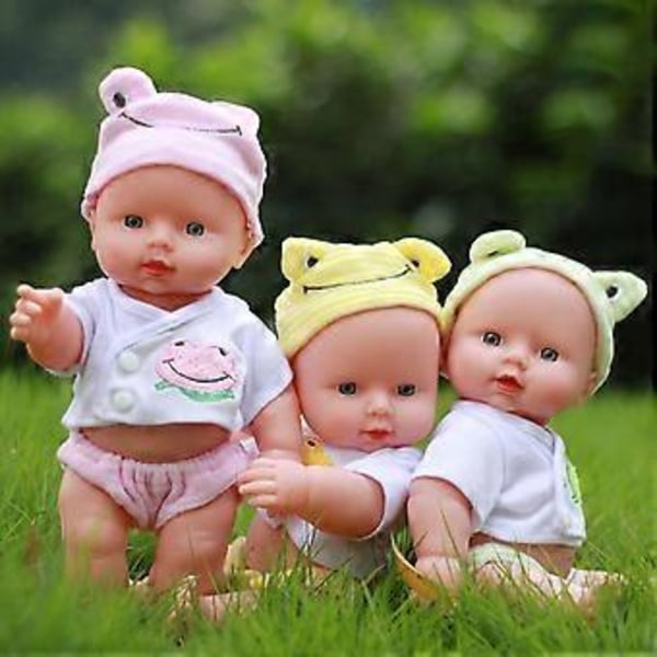30cm Dock Babydocka Leksak Mjuk Vinyl Livsliknande Baby Leksaker för Barn Pojkar Flickor ( )