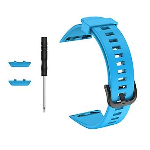 Svettålig Armbandsklocka Rem för Honorband 6 Vattentät Armband Mjuk Loop (Blå)