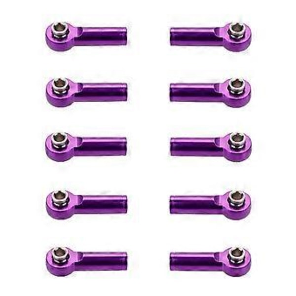 Metallinen pallonivel vivuston vetotangon pää 1/10 1/8 RC-autolle, kultainen (violetti)