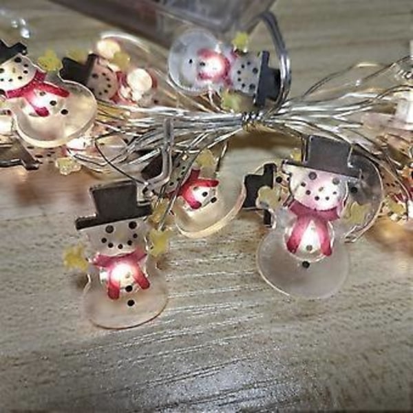 Juldekorationer Tomte Ljus Julgirlang LED Batteridriven för Utomhus Trädgård