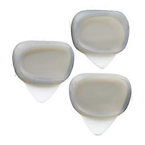 3 Gitarrplektrum Tumfingerplektrum 0.6/0.96/1.2mm för Bas Akustisk Gitarr (Grå)