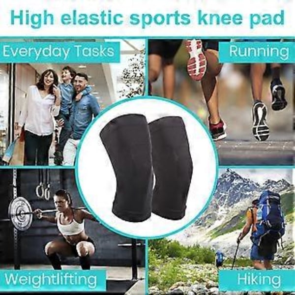 Knæstøtte sleeve, knæbandage, elastisk, til mænd og kvinder