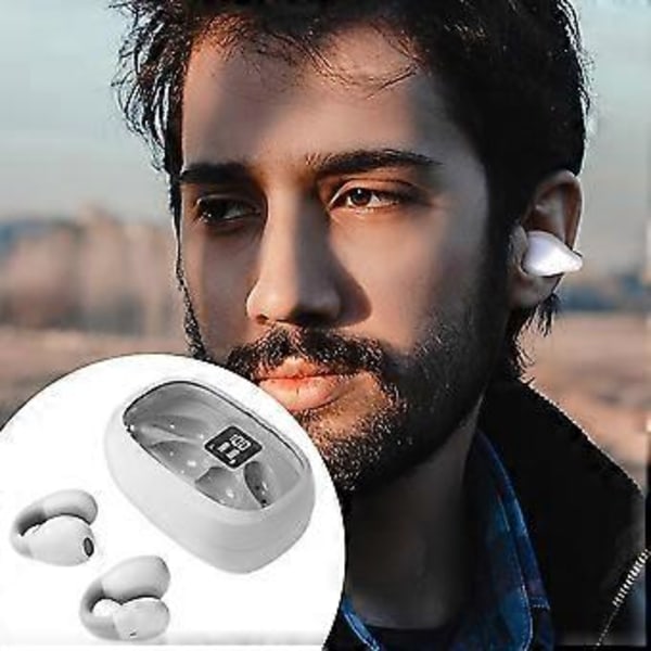 Sports Øretelefon Headset Simpel Clip-on Bluetooth-kompatible Hovedtelefoner Vandtæt Binaural Øretelefon Til Daglig Arbejde Fitnesscenter Multi-farve Valgfri (Pink)