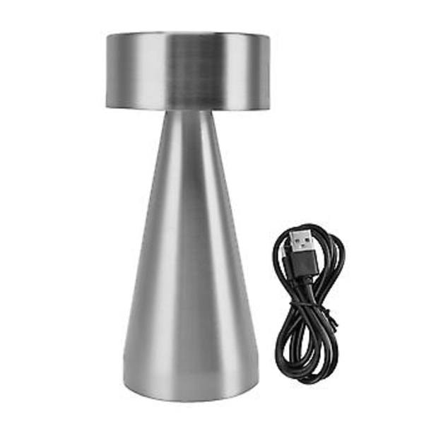 Bärbar LED-bordslampa 3 Färgtemperaturer Steglös Dimning 1800mAh Uppladdningsbart Batteri Sängbordslampa