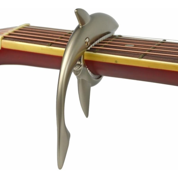 Zink Alloy Gitarr Capo Shark Capo för Akustisk och Elektrisk Gitarr